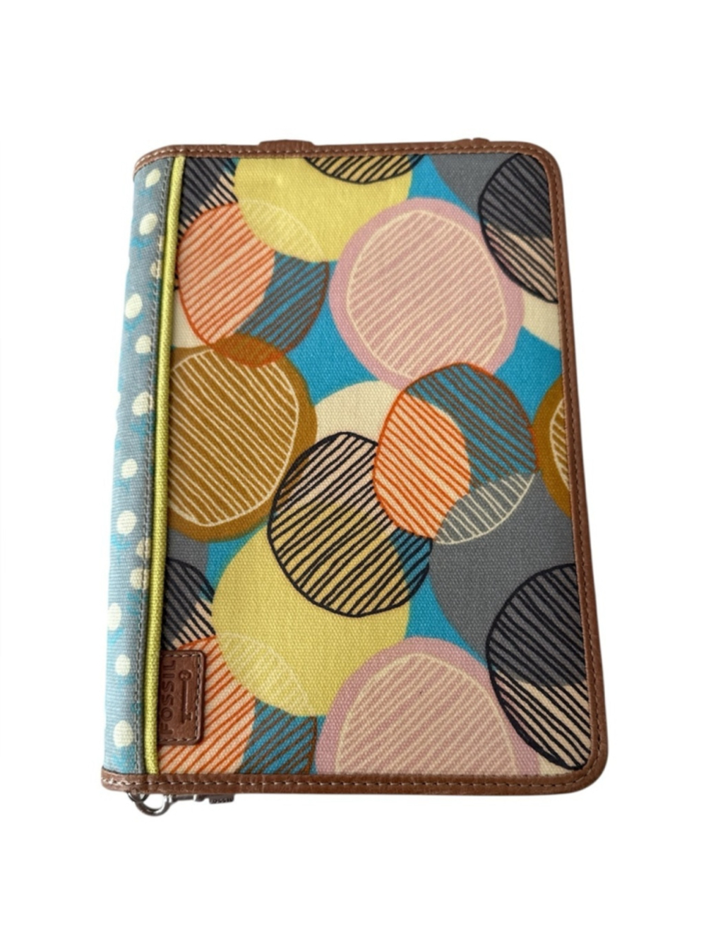 Fossil Multicolor Circle Pattern folder/organizer